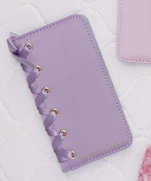 Maison de FLEUR - 即完売！新品未開封♡デニムレースアップiPhoneケース indigo Maison de FLEUR（iPhoneケース）のフリマアイテム一覧