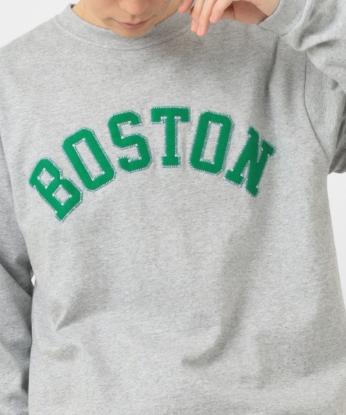 make a ray!(メイク ア レイ!)の「KANSAS/BOSTON/ カレッジロゴ 刺繍ワッペン ロンT /長袖Tシャツ/ユニセックス(Tシャツ/カットソー・レディース・ホワイト/ブラック/ネイビー/グレー/グレー系その他/ブルー系その他・M/L)」の21枚目の写真