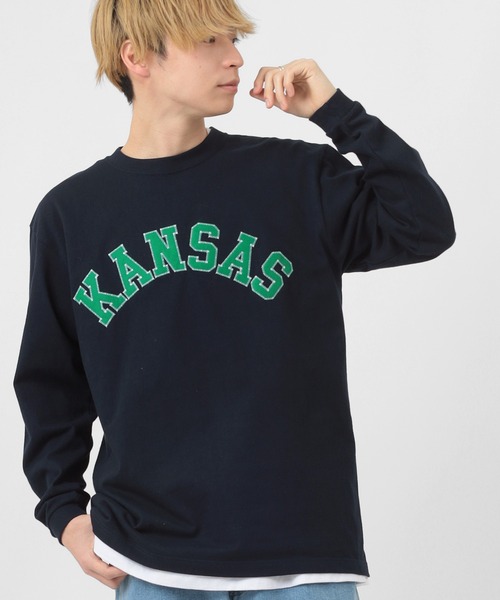 近年　ケイスケカンダ　僕らのレース ロンT カットソー　象　ワッペン　熊　刺繍 keisuke kanda - 近年 ケイスケカンダ 僕らのレース ロンT