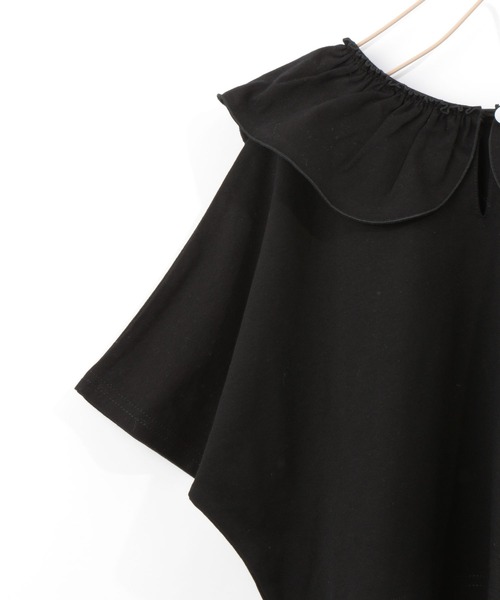 LOWRYS FARM（ローリーズファーム）の「フリル２ＷＡＹプルオーバー　270951（Tシャツ/カットソー・キッズ・アイボリー/ブラック/ブラウン/オフホワイト・110cm/120cm/130cm/140cm/150cm）」の10枚目の写真