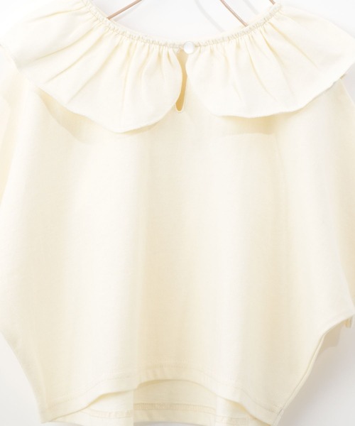 LOWRYS FARM（ローリーズファーム）の「フリル２ＷＡＹプルオーバー　270951（Tシャツ/カットソー・キッズ・アイボリー/ブラック/ブラウン/オフホワイト・110cm/120cm/130cm/140cm/150cm）」の13枚目の写真