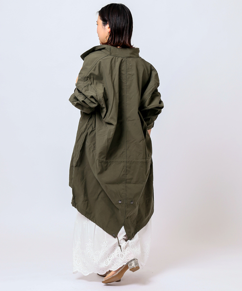 B.C STOCK（ベーセーストック）の「NYOX ミリタリーモッズコート（モッズコート・メンズ・ブラック/グリーン・MEDIUM/LARGE）」の5枚目の写真