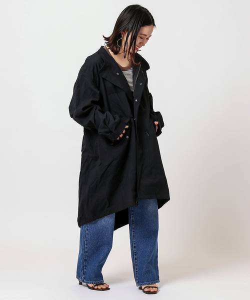 B.C STOCK（ベーセーストック）の「NYOX ミリタリーモッズコート（モッズコート・メンズ・ブラック/グリーン・MEDIUM/LARGE）」の9枚目の写真