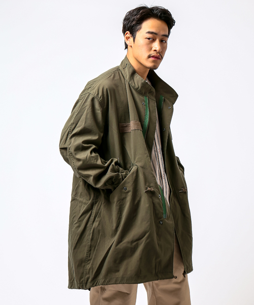 B.C STOCK（ベーセーストック）の「NYOX ミリタリーモッズコート（モッズコート・メンズ・ブラック/グリーン・MEDIUM/LARGE）」の15枚目の写真