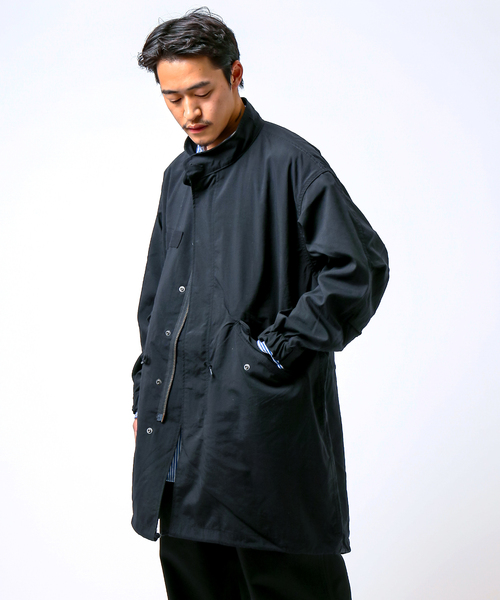 B.C STOCK（ベーセーストック）の「NYOX ミリタリーモッズコート（モッズコート・メンズ・ブラック/グリーン・MEDIUM/LARGE）」の22枚目の写真