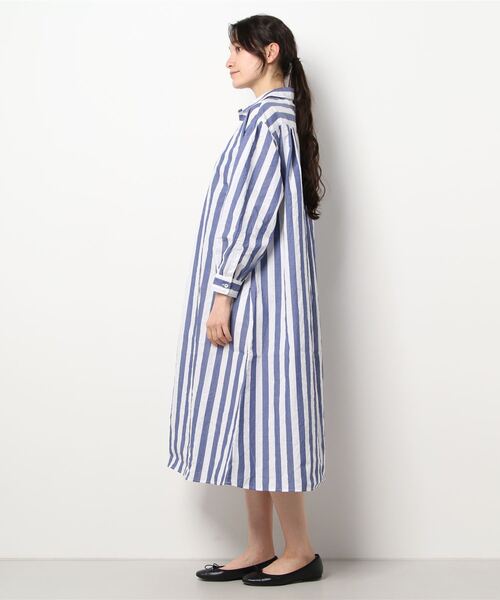 sm2rhythm（サマンサモスモスリズム）の「ストライプワンピース（ワンピース・レディース・グリーン/ブルー・ﾌﾘ-）」の4枚目の写真