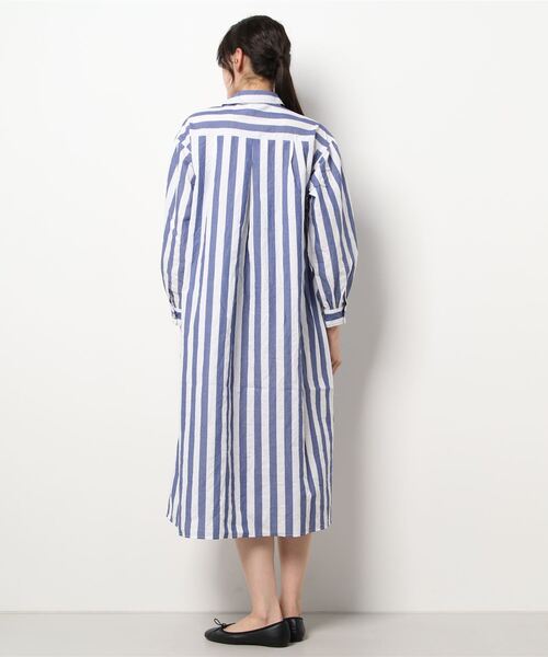 sm2rhythm（サマンサモスモスリズム）の「ストライプワンピース（ワンピース・レディース・グリーン/ブルー・ﾌﾘ-）」の3枚目の写真