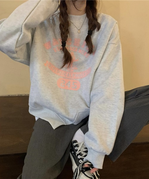 leune(ルネ)の「【leune】アシンメトリースウェット(スウェット・レディース・グレー/ブルー・FREE)」の13枚目の写真