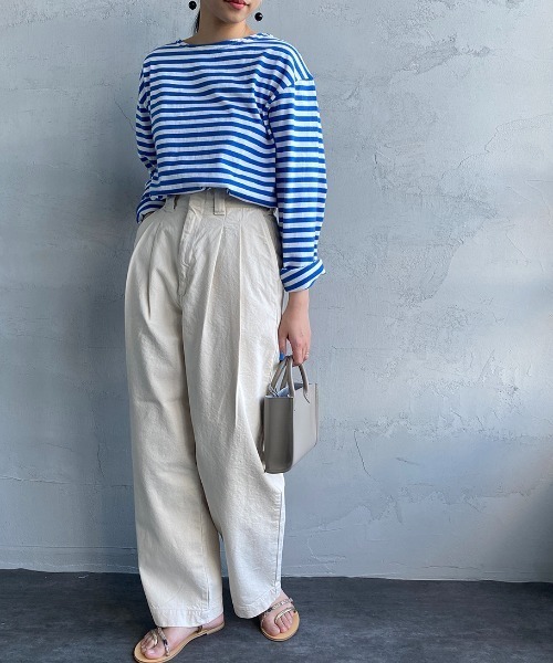 THE SHINZONE（ザ　シンゾーン）の「[THE SHINZONE/ザ シンゾーン] トムボーイジーンズ（デニムパンツ・レディース・ライトインディゴブルー/オフホワイト・32/34/0）」の2枚目の写真