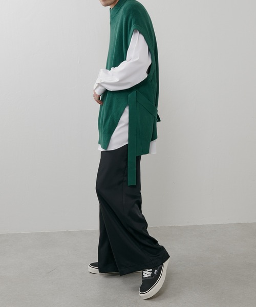 Lui's（ルイス）の「オーバーニットベスト（ベスト・メンズ・ブラック/グリーン/オフホワイト・FREE）」の18枚目の写真