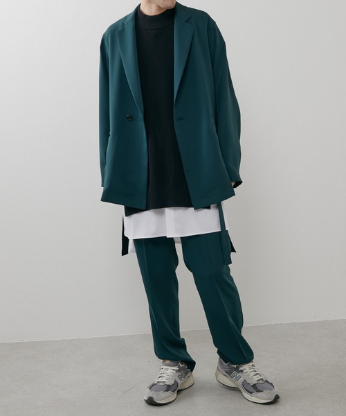 Lui's（ルイス）の「オーバーニットベスト（ベスト・メンズ・ブラック/グリーン/オフホワイト・FREE）」の8枚目の写真