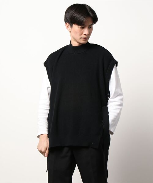 Lui's（ルイス）の「オーバーニットベスト（ベスト・メンズ・ブラック/グリーン/オフホワイト・FREE）」の22枚目の写真