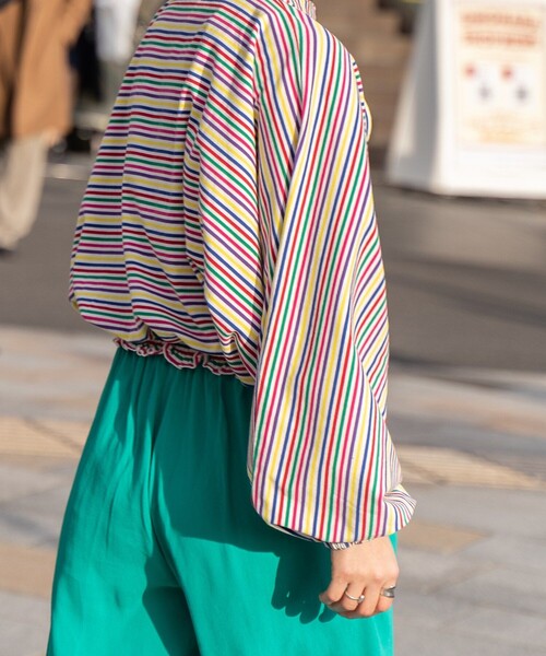 FREAK'S STORE（フリークスストア）の「ウエストシャーリングボーダートップス（Tシャツ/カットソー・レディース・ストライプ・ﾌﾘ-）」の7枚目の写真