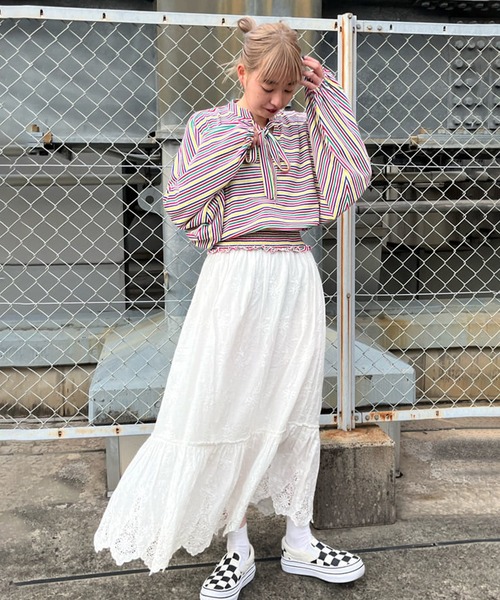 FREAK'S STORE（フリークスストア）の「ウエストシャーリングボーダートップス（Tシャツ/カットソー・レディース・ストライプ・ﾌﾘ-）」の15枚目の写真