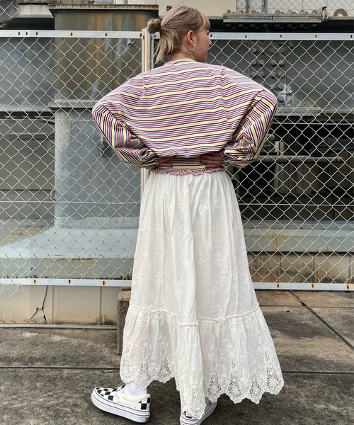 FREAK'S STORE（フリークスストア）の「ウエストシャーリングボーダートップス（Tシャツ/カットソー・レディース・ストライプ・ﾌﾘ-）」の16枚目の写真