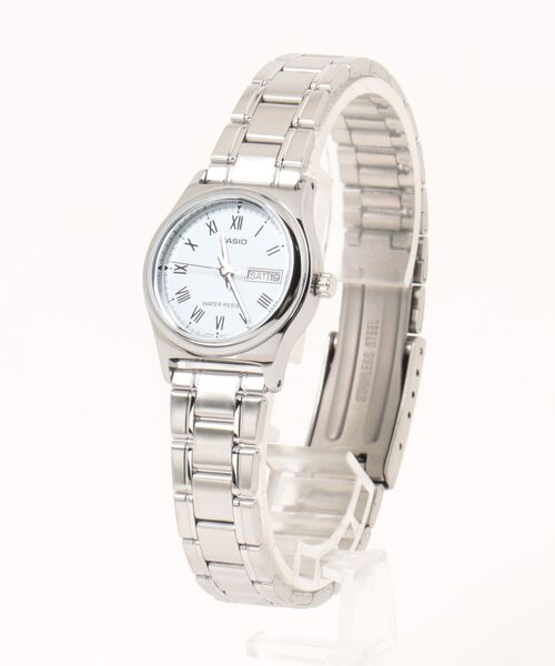 CASIO(カシオ)の「CASIO カシオ /クォーツ スタンダード メタルベルト 日常生活防水 ラウンドフェイス アナログ腕時計 /// LTP-V006D-1B2 LTP-V006D-7B2(アナログ腕時計・メンズ・シルバー/シルバー×ブラック/シルバー系その他・FREE)」の4枚目の写真