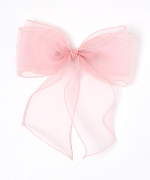 Me%（ミィパーセント）の「シアーリボンクリップ（バレッタ/ヘアクリップ・レディース・ブラック系その他/ピンク系その他/アイボリー・FREE）」の14枚目の写真