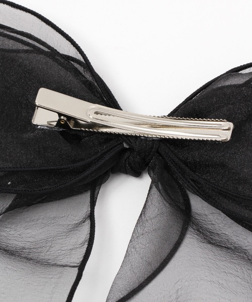 Me%（ミィパーセント）の「シアーリボンクリップ（バレッタ/ヘアクリップ・レディース・ブラック系その他/ピンク系その他/アイボリー・FREE）」の17枚目の写真