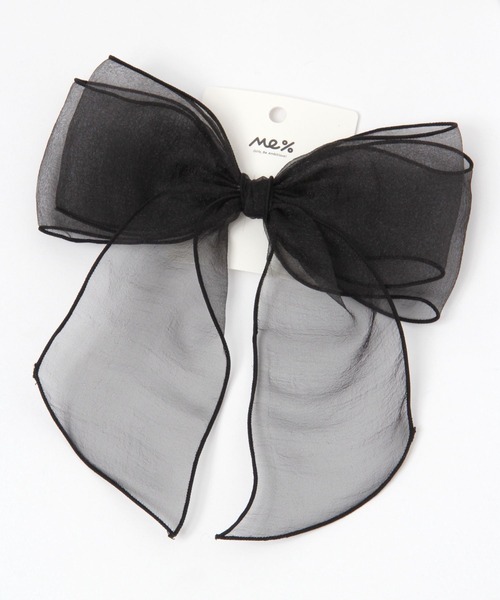 Me%（ミィパーセント）の「シアーリボンクリップ（バレッタ/ヘアクリップ・レディース・ブラック系その他/ピンク系その他/アイボリー・FREE）」の12枚目の写真