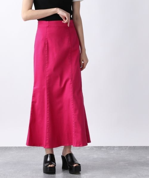 JEANASIS(ジーナシス)の「ストレッチマーメイドデニムスカート/275526(スカート・レディース・ブラック/ピンク/ブルー/グリーン・FREE)」の13枚目の写真