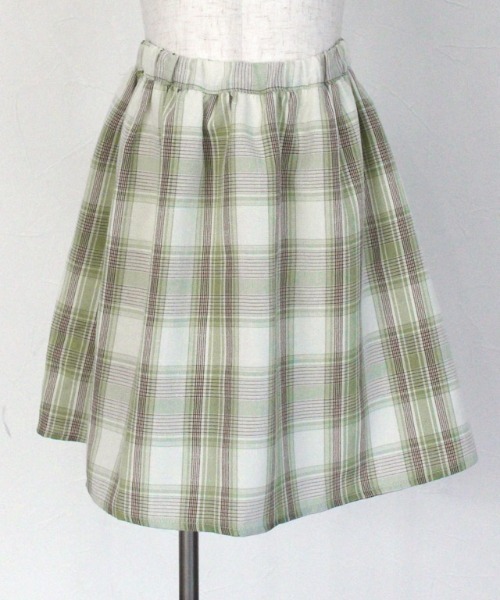 lulpini(ルルピー二)の「kids チェックフレアスカートパンツ(その他パンツ・キッズ・ミント/ネイビー・L/S/M)」の10枚目の写真