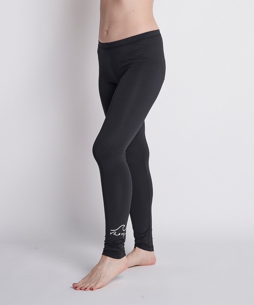 ROXY（ロキシー）の「PEARL DIVE/ロキシー レディース 水着 UVカット 紫外線対策 ラッシュガード レギンス スパッツ フィットネス レギンス ランニング ヨガ ルームウェア・ワンマイルウェアにも（レギンス/スパッツ・レディース・ホワイト/ブラック/ピンク/ブルー/ホワイト系その他・SMALL/MEDIUM/LARGE）」の2枚目の写真