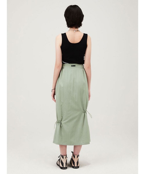 KIRSH(キルシー)の「KIRSH FRONT CUTTING SLEEVELESS LS フロントカッティング スリーブレス(タンクトップ・レディース・グリーン/ブラック・ONE SIZE)」の5枚目の写真