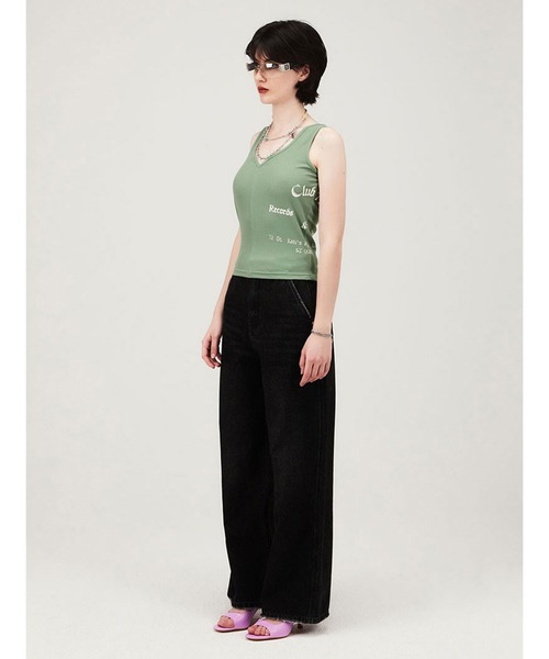 KIRSH(キルシー)の「KIRSH FRONT CUTTING SLEEVELESS LS フロントカッティング スリーブレス(タンクトップ・レディース・グリーン/ブラック・ONE SIZE)」の14枚目の写真