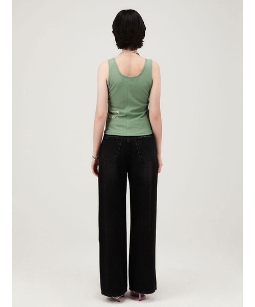 KIRSH(キルシー)の「KIRSH FRONT CUTTING SLEEVELESS LS フロントカッティング スリーブレス(タンクトップ・レディース・グリーン/ブラック・ONE SIZE)」の15枚目の写真