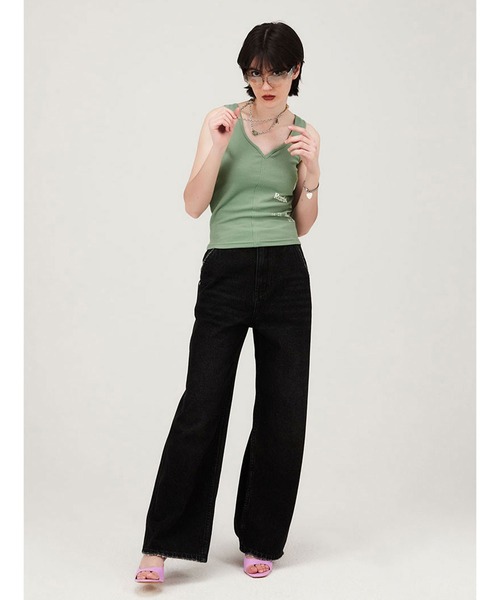 KIRSH(キルシー)の「KIRSH FRONT CUTTING SLEEVELESS LS フロントカッティング スリーブレス(タンクトップ・レディース・グリーン/ブラック・ONE SIZE)」の16枚目の写真