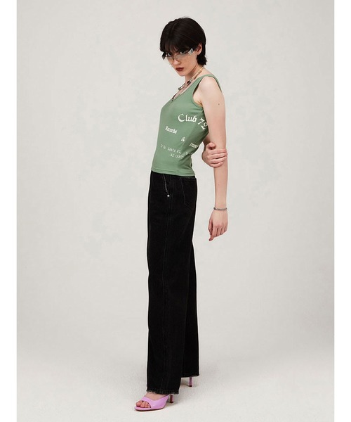 KIRSH(キルシー)の「KIRSH FRONT CUTTING SLEEVELESS LS フロントカッティング スリーブレス(タンクトップ・レディース・グリーン/ブラック・ONE SIZE)」の17枚目の写真