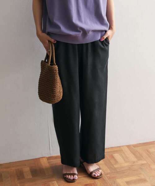 URBAN RESEARCH DOORS（アーバンリサーチドアーズ）の「『セットアップ対応』リヨセルデニムイージーパンツ（その他パンツ・レディース・ブラック/インディゴブルー・SMALL/MEDIUM）」の14枚目の写真