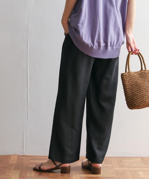 URBAN RESEARCH DOORS（アーバンリサーチドアーズ）の「『セットアップ対応』リヨセルデニムイージーパンツ（その他パンツ・レディース・ブラック/インディゴブルー・SMALL/MEDIUM）」の16枚目の写真