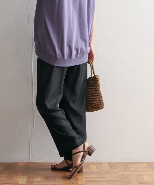 URBAN RESEARCH DOORS（アーバンリサーチドアーズ）の「『セットアップ対応』リヨセルデニムイージーパンツ（その他パンツ・レディース・ブラック/インディゴブルー・SMALL/MEDIUM）」の17枚目の写真