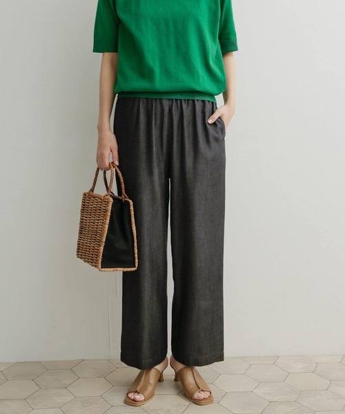 URBAN RESEARCH DOORS（アーバンリサーチドアーズ）の「『セットアップ対応』リヨセルデニムイージーパンツ（その他パンツ・レディース・ブラック/インディゴブルー・SMALL/MEDIUM）」の21枚目の写真