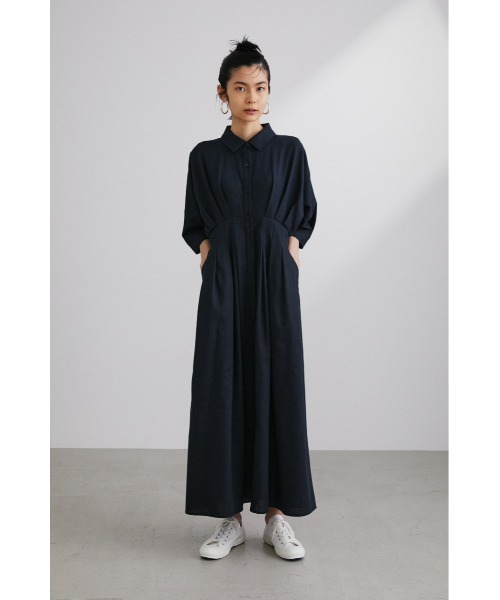 リネンタックシャツワンピース（ワンピース）｜STYLEMIXER（スタイル