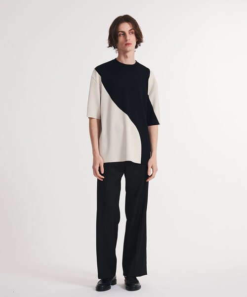 UNITED TOKYO(ユナイテッドトウキョウ)の「ラウンドミラノリブストレッチニットTEE(ニット/セーター・メンズ・ブラック/グリーン・1/2/3)」の15枚目の写真