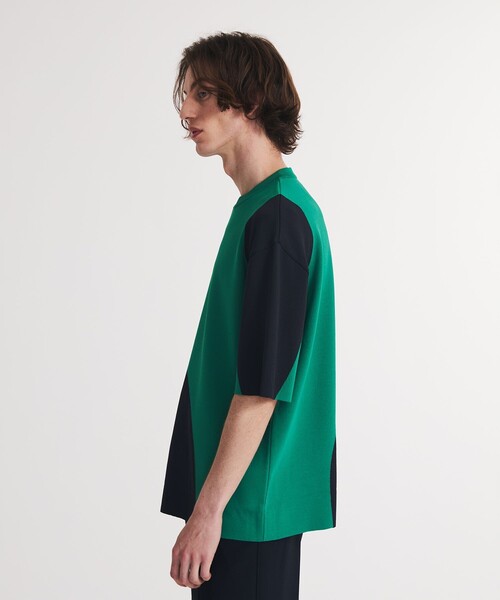 UNITED TOKYO(ユナイテッドトウキョウ)の「ラウンドミラノリブストレッチニットTEE(ニット/セーター・メンズ・ブラック/グリーン・1/2/3)」の4枚目の写真