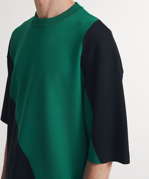 UNITED TOKYO(ユナイテッドトウキョウ)の「ラウンドミラノリブストレッチニットTEE(ニット/セーター・メンズ・ブラック/グリーン・1/2/3)」の14枚目の写真