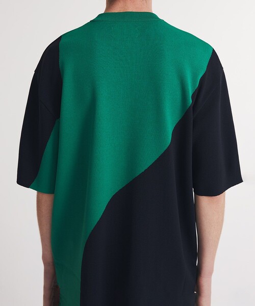 UNITED TOKYO(ユナイテッドトウキョウ)の「ラウンドミラノリブストレッチニットTEE(ニット/セーター・メンズ・ブラック/グリーン・1/2/3)」の10枚目の写真