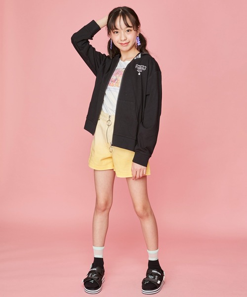 JENNI love(ジェニィラブ)の「ロゴシースルークルーソックス(ソックス/靴下・キッズ・ブラック/パープル/オフホワイト・19-21cm/22-24cm)」の6枚目の写真