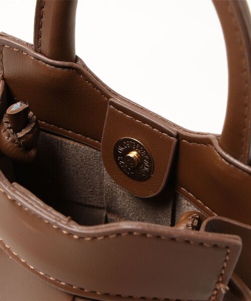 prose verse（プロズヴェール）の「メッシュショルダーミニバッグ（ショルダーバッグ・レディース・ブラウン/オフホワイト/ブラック・ﾌﾘ-）」の8枚目の写真