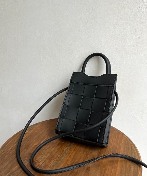 prose verse（プロズヴェール）の「メッシュショルダーミニバッグ（ショルダーバッグ・レディース・ブラウン/オフホワイト/ブラック・ﾌﾘ-）」の18枚目の写真