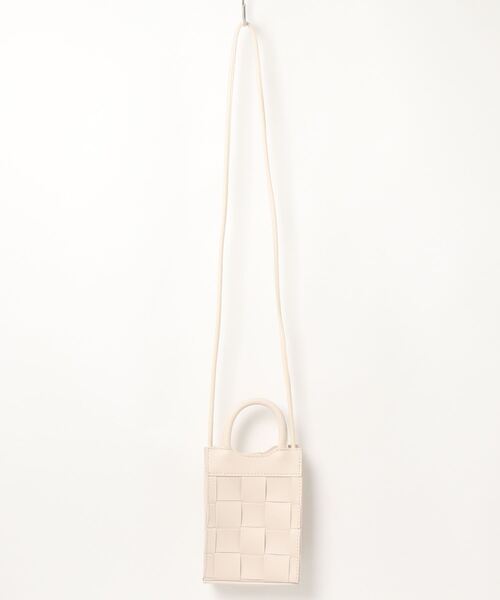 prose verse（プロズヴェール）の「メッシュショルダーミニバッグ（ショルダーバッグ・レディース・ブラウン/オフホワイト/ブラック・ﾌﾘ-）」の10枚目の写真