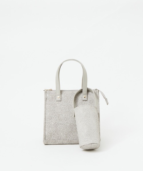 Abahouse Devinette(ドゥヴィネット)の「【mieux un】花レース型押しハンドバッグ◇保温保冷機能付き(ハンドバッグ・レディース・ベージュ/グレー/ラベンダー・フリー)」の10枚目の写真