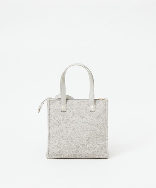 Abahouse Devinette(ドゥヴィネット)の「【mieux un】花レース型押しハンドバッグ◇保温保冷機能付き(ハンドバッグ・レディース・ベージュ/グレー/ラベンダー・フリー)」の12枚目の写真