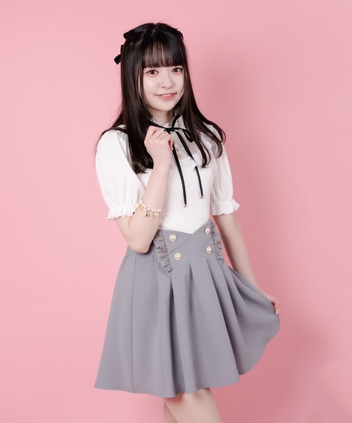ROJITA（ロジータ）の「パール釦タックフレアスカート（スカート・レディース・ブラック/ピンク/ミント・FREE）」の18枚目の写真