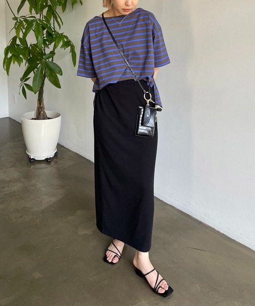 CAPRICIEUX LE'MAGE(カプリシューレマージュ)の「カラーボーダーTシャツ(Tシャツ/カットソー・レディース・オフホワイト/イエロー/ブルー・FREE)」の12枚目の写真