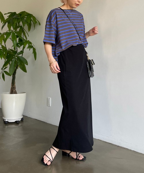 CAPRICIEUX LE'MAGE(カプリシューレマージュ)の「カラーボーダーTシャツ(Tシャツ/カットソー・レディース・オフホワイト/イエロー/ブルー・FREE)」の15枚目の写真