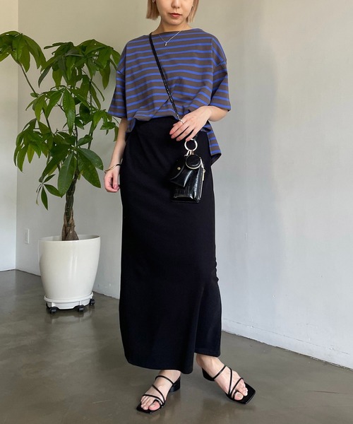 CAPRICIEUX LE'MAGE(カプリシューレマージュ)の「カラーボーダーTシャツ(Tシャツ/カットソー・レディース・オフホワイト/イエロー/ブルー・FREE)」の11枚目の写真